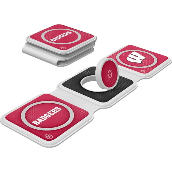 Keyscaper Wisconsin Badgers 3-in-1 Foldable Charger