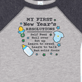 thumbnail image 4 of Inktastic My First New Years Resolutions with Baby Clip Art and Stars Boys Baby Bodysuit, 4 of 5