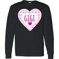 thumbnail image 3 of Inktastic Gigi Pink Valentine Hearts Long Sleeve T-Shirt, 3 of 5