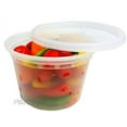 thumbnail image 3 of PCM 16 oz. Heavy Duty Round Deli Food Soup Plastic Container w/Lid 100% BPA Free (Pack of 48 Sets), 3 of 6