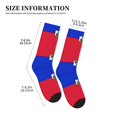 thumbnail image 3 of Mens Crew Socks Womens ?haitians Flag Workout Training Athletic Socks, 3 of 7