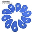 thumbnail image 4 of Soidarity 10 piezas de cubierta de palo de golf de tela de hierro Putter Headcovers Protector portátil deportes al aire libre conductores Type3 NO3, 4 of 6
