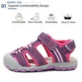 thumbnail image 4 of Ahannie Boys & Girls Outdoor Sport Sandals,Kids Closed Toe Beach Sandals, Toddler Summer Sandals, 4 of 7
