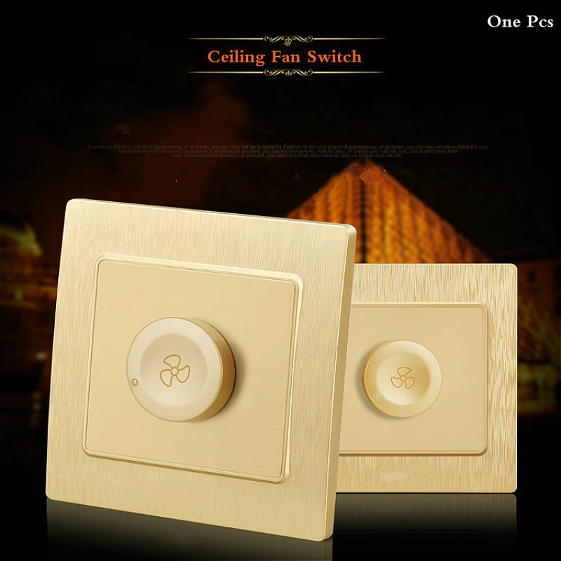 Elegant Champagne gold Stepless Speed Control Exhaust Fan Ceiling Fan