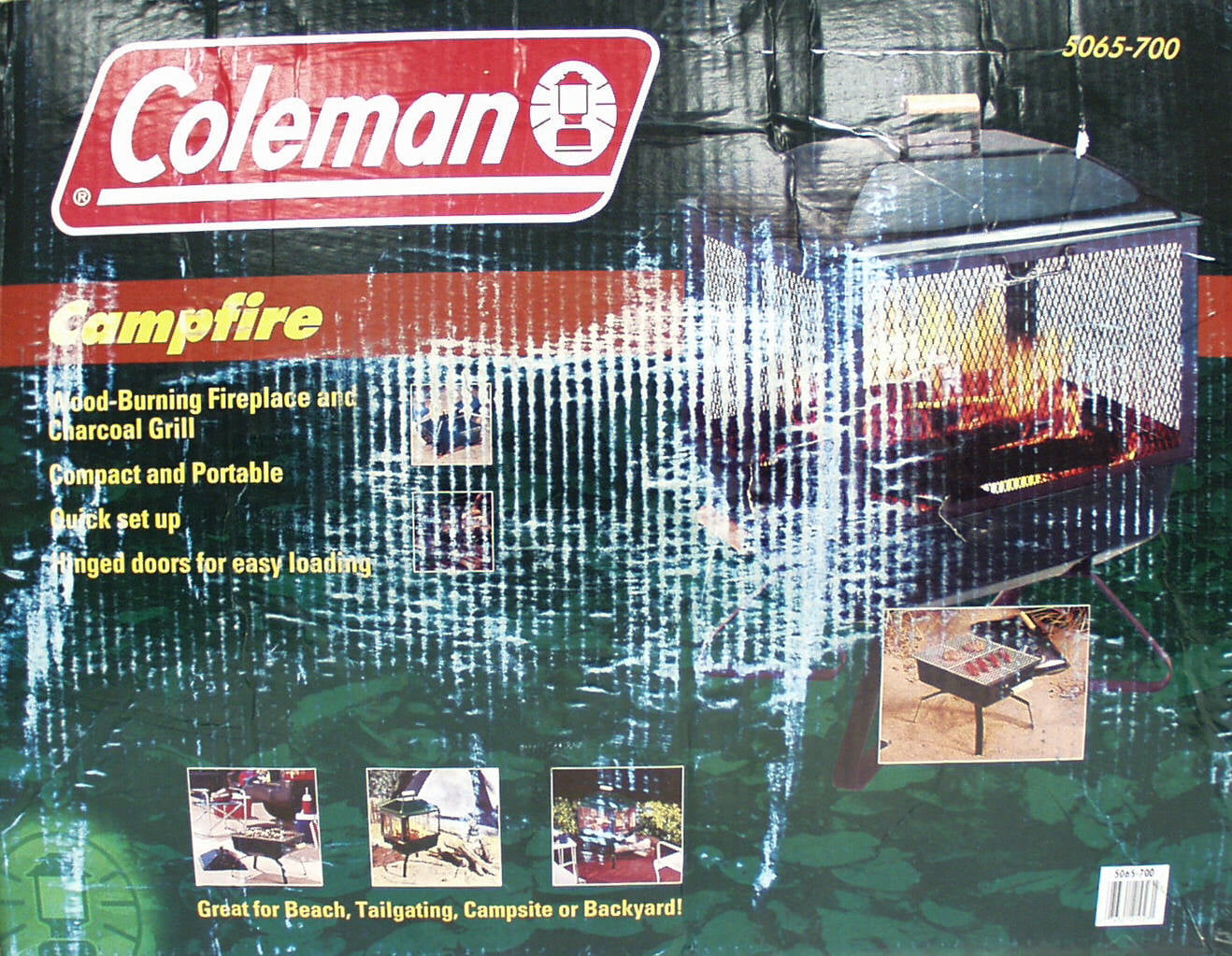 Coleman Campfire Grill Com, Coleman Fire Pit On Wheels