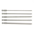 thumbnail image 4 of 5Pcs 1/4 Hex 150Mm Long Magnetic Cross Head Ph1 Ph2 Electric Screwdriver Bit, 4 of 10