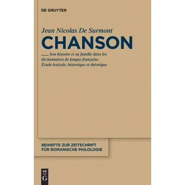 Beihefte Zur Zeitschrift Für Romanische Philologie: Chanson (Hardcover)