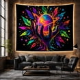 thumbnail image 6 of Cosmic Hand Holding a Colorful Planet in Galaxy, Dreamy Psychedelic Style for Space Lovers, Galaxy Wall Art, Graduation Gift, Tapestry Wall Hanging for Bedroom and Dorm, 6 of 7
