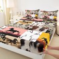 thumbnail image 3 of Homewish Teens Animal Horse 4pcs Bed Sheets,Bohemian Tribal Aztec King Sheets,Western Theme Super Cozy Sheet Set,Breathable Home Decor, 3 of 7