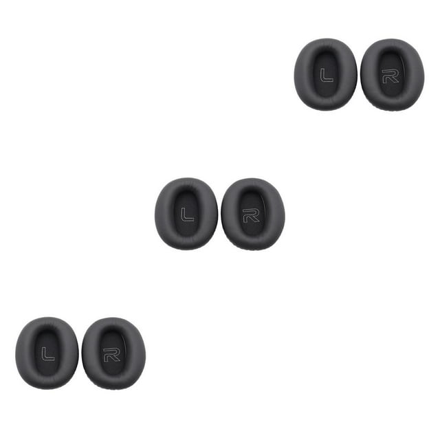 ZLight Coussinets d'Oreille Écouteurs Couleur Unie Coussin pour Protection Auditive Réduction de Bruit Remplacement pour W820BT Noir 3Ensemble