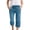 Light Blue, variant on Kukoosong Girls' Elastic Waist Capri Pants with Pockets, Soft Stretchy Cropped Pants for Casual Summer Daily Wear, School Playtime, Loose Straight Leg Pants for Girls