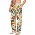 thumbnail image 2 of Balery Men'S 70s Hippie Style Pants,Sleepwear Pants,Pajama Pants,Pj Bottoms Drawstring And Pockets-Large, 2 of 9