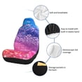 thumbnail image 6 of Salouo Rainbow Glitter Cute Pattern Car Seat Covers,Universal Car Seat Protectors Easy to Install Car Cover Car Accessories Auto/rucks/Van/SUV-2 PCS, 6 of 9