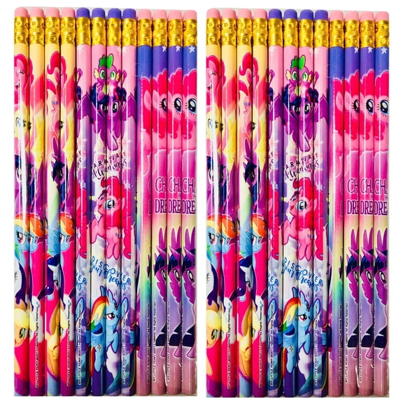 Hasbro My Little Pony Authentic Licensed 24 Wood Pencils Pack