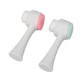 thumbnail image 2 of YAHHU 2Pcs Face Wash Brush, Double Sided Silicone Facial Cleansing Brush for Deep Pore Cleaning and Exfoliating, Manual Face Scrub Brush for All Skin Types, 5.5 inches / 14.0 cm Pink and Blue, 2 of 9