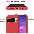 thumbnail image 6 of Compatible with Google Pixel 9 Pro XL Case Silicone Liquid Purple, Soft Smooth Touch Google Pixel 9 Pro XL Phone Case Silicone Shockproof Thin Cover (Red), 6 of 14