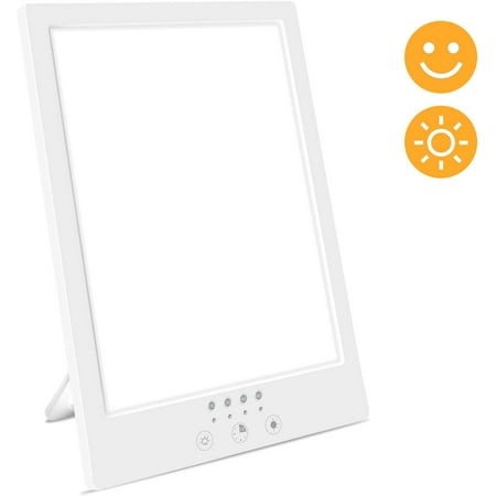 Light Therapy Lamp, Miroco UV Free 2000-12000 Lux Brightness, Timer Function, Touch Control, Standing Bracket, for Home/Office Use