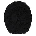 thumbnail image 2 of Home Weavers Modesto Collection 100% Cotton Tufted Toilet Lid Cover, Extra Soft and Absorbent Toilet Lid Cover, Machine Washable, Bathroom Toilet Lid Cover, 18"x18" Toilet Lid Cover, Black, 2 of 5