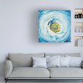 thumbnail image 3 of Aledanda 'White Peony With Blue' Canvas Art, 3 of 3