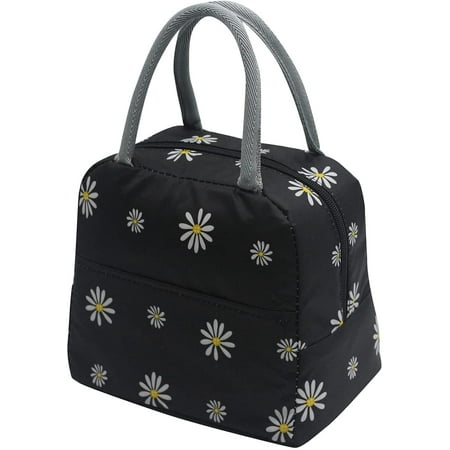 Floral Lunch Bag for Women Girls Work School, Cute Insulated Lunch Tote ...