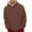 Brown, variant on IYTR Pullover Sweater Stand Collar Elastic Solid Color Half Sweater For Men Stand-up Collar Sweater