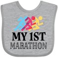 thumbnail image 3 of Inktastic My 1st Marathon Race Boys or Girls Baby Bib, 3 of 4