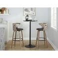 thumbnail image 2 of LumiSource Grey Cosini 30" Fixed-Height Barstool - Set of 2, 2 of 6