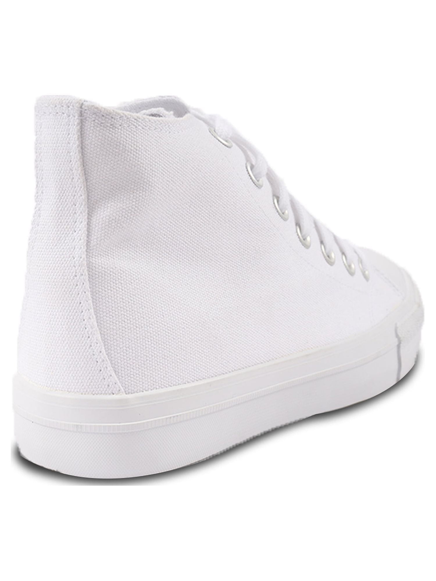 No Boundaries Women's High Top Canvas Sneakers, Wide Width