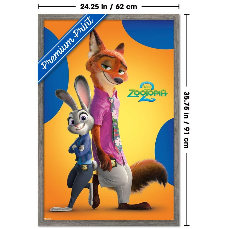 Disney Zootopia 2 (2025) - Nick & Judy Wall Poster, 22.375