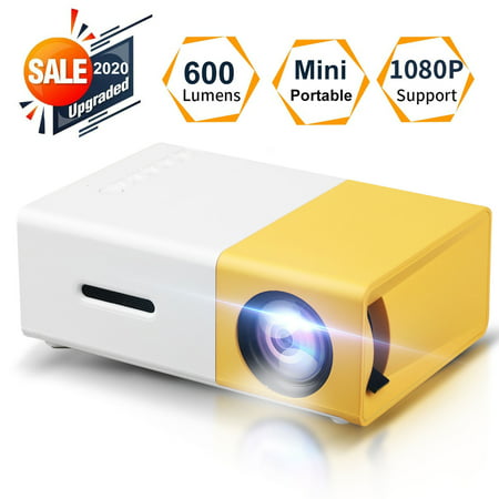 TSV Mini Projector, Portable Pico Full Color LED LCD Video Projector for...