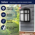 thumbnail image 7 of Solus USA Aston Wall Fixture with Electric Photocell and Motion Sensor, Black, 7 of 7
