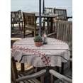 thumbnail image 2 of Outdoor Tablecloth with Umbrella Hole Zipper Baseball Round Tablecloth 60" Waterproof Outside Table Cloth Vintage Wooden Shabby Art Patio Table Cover Tablecloths for Picnic Party, 2 of 8