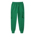 thumbnail image 2 of Women's Cozy Sweatpants High Waisted Sweatpants with Pockets and Drawstring Wide Leg Cargo Trousers Baggy Jogging Joggers Solid Colour Workout Tracksuit Bottoms Casual Lounge Active Pants, 2 of 4