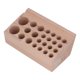 thumbnail image 4 of Portaherramientas para manualidades de cuero, 24 agujeros, madera de haya de alta resistencia, soporte para herramientas de perforación, portaherramientas de cuero para cinceles y cepillos, 4 of 8