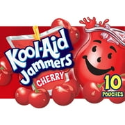 Kool Aid Jammers Cherry Kids Drink 0% Juice Box Pouches, 10 Ct Box, 6 fl oz Pouches