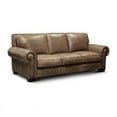 thumbnail image 4 of GTR Leather Valencia 100% Top Grain Hand Antiqued  Traditional Sofa, 4 of 6