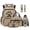 Aztec Bear Paw Print, variant on ZUXONGSY Sunflower Highland Cow Print School Backpack for Teens Boys Grils, 6-in-1 Kids Backpack Bookbag Set Rucksack School Bags with Lunch Box Pencil Case Water Bottle Sleeve Keychain Bookmark