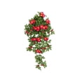 thumbnail image 2 of Wall Mounted Artificial Flower Arrangement | Faux Hanging Floral Bouquet for Porch, Courtyard, and Wall Decor | Silk Fabric and Plastic Vines | Indoor and Outdoor Wedding or Home Decoration, 2 of 6