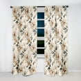 thumbnail image 4 of Designart "Chic Minimalism In Victorian Style" Floral Blackout Curtain Single Panel, 4 of 4
