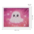 thumbnail image 2 of Diamond Art Kits for Adults, Halloween Pink Cute Ghost CDiamond Painting Kits for Beginners, Frameless Round 5D Full Drill Diamonds Art Pictures Gem Art Crafts Home Decor Gifts, 2 of 8