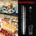 thumbnail image 3 of Productos Para El Hogar [50 Juegos - 1.7 Oz.] Vasos De Plástico Con Tapas, Vasos Transparentes Para Porciones, Vasos Desechables Para Refrigerios, Vasos Para Yogur, Vasos Para Parfait, Vasos Para Pudí Muyoka Hogar, 3 of 7