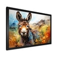 thumbnail image 2 of Designart "Patchwork Pastures of Donkey I" Animals Framed Wall Art Decor - Modern Farmhouse Brown Donkey Bedroom Framed Canvas Wall Art, 2 of 6