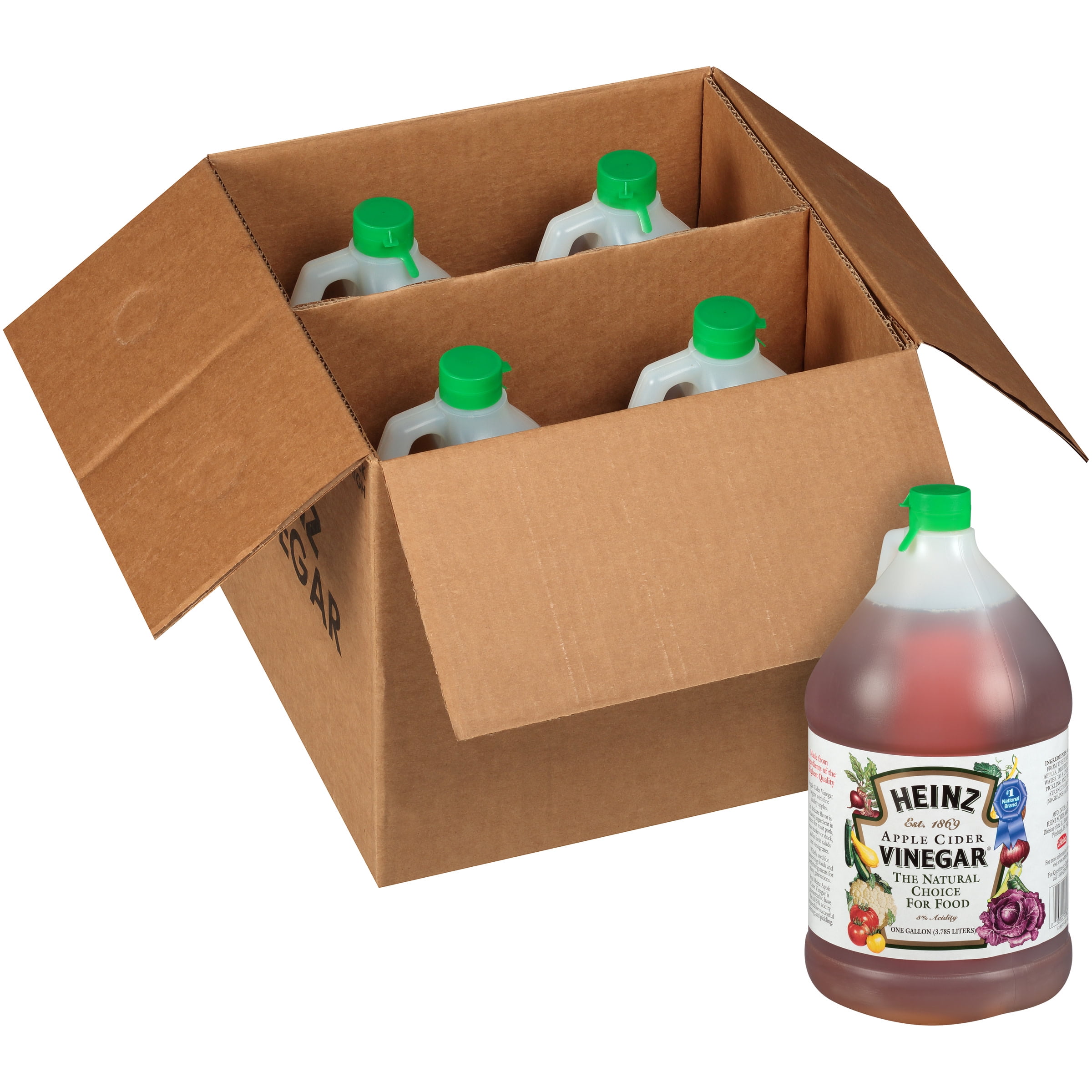 HEINZ Apple Cider Vinegar, 1 gal. Jugs (Pack of 4)