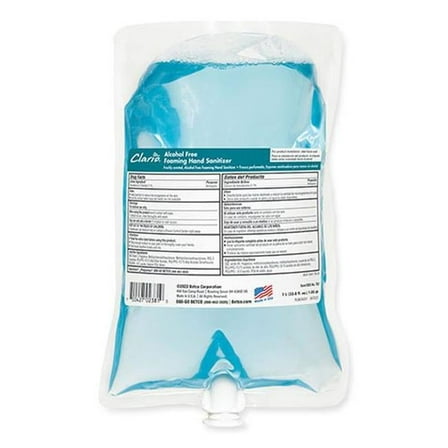 1000 ml Clario Alcohol Free Foaming Hand Sanitizer - Pack of 6