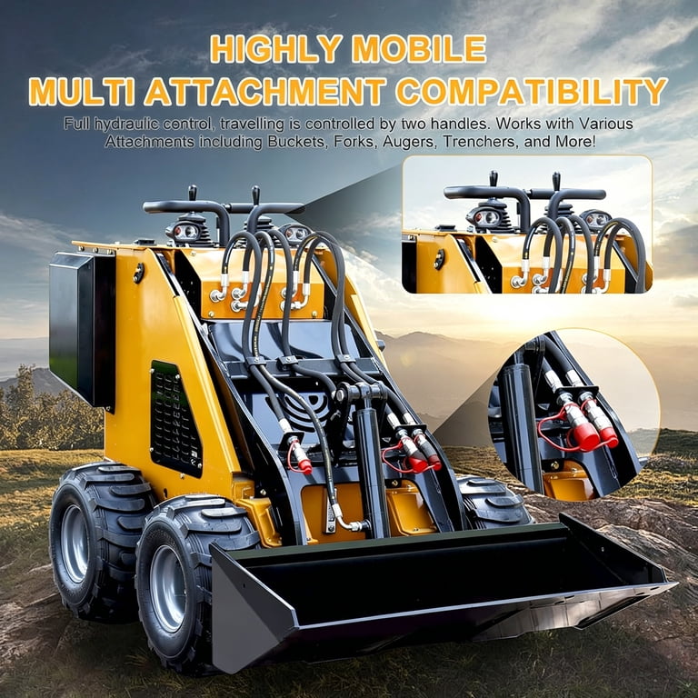 Mini Skid Steer Loader 13.5HP EPA Briggs & Stratton Gas Engine