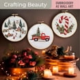 thumbnail image 3 of Christmas Embroidery KIT,Adults Kids DIY Handmade,Hand Embroidery Kits With Stamped Embroidery Pattern, 3 of 4