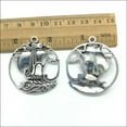 thumbnail image 5 of U8MO 3/10/30/100pc retro style Pirate ship alloy charms pendants 43x38mm-ancient silver-30pcs, 5 of 5