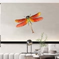 thumbnail image 4 of Dragonfly Metal Wall Hanging Art Outdoor Garden Fence Living Room Balcony Courtyard Colorful Sculpture Easy Install Durable Gift for Nature Lovers, 4 of 5
