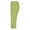 thumbnail image 5 of Audhol Capri Leggings for Women, Leggings for Women Summer High Waist Pant Knee Length Slim Fit Yoga Cropped Trouser Yoga Pants Green L, 5 of 6