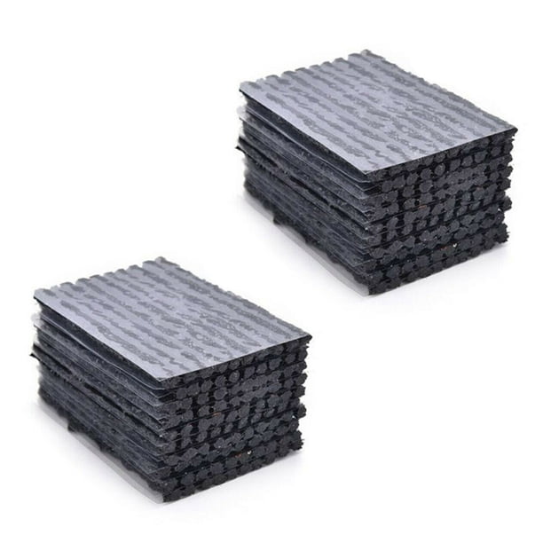 100 Piezas de Neumático de Bicicleta de Coche Sin Cámara Tira de Sellado Tapón de Reparación de Pinchazos de Neumático Tiras de Sello Kit de Recuperación